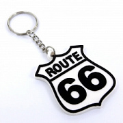 Музыкальный сувенир Брелок Route 66 белый