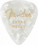 FENDER 351 Shape Premium Picks Extra Heavy White Moto (12)